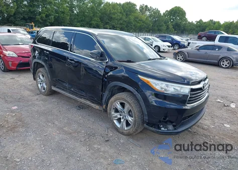 2015 Toyota Highlander Limited V6 z USA, uszkodzony, nr VIN 5TDDKRFH5FS076512